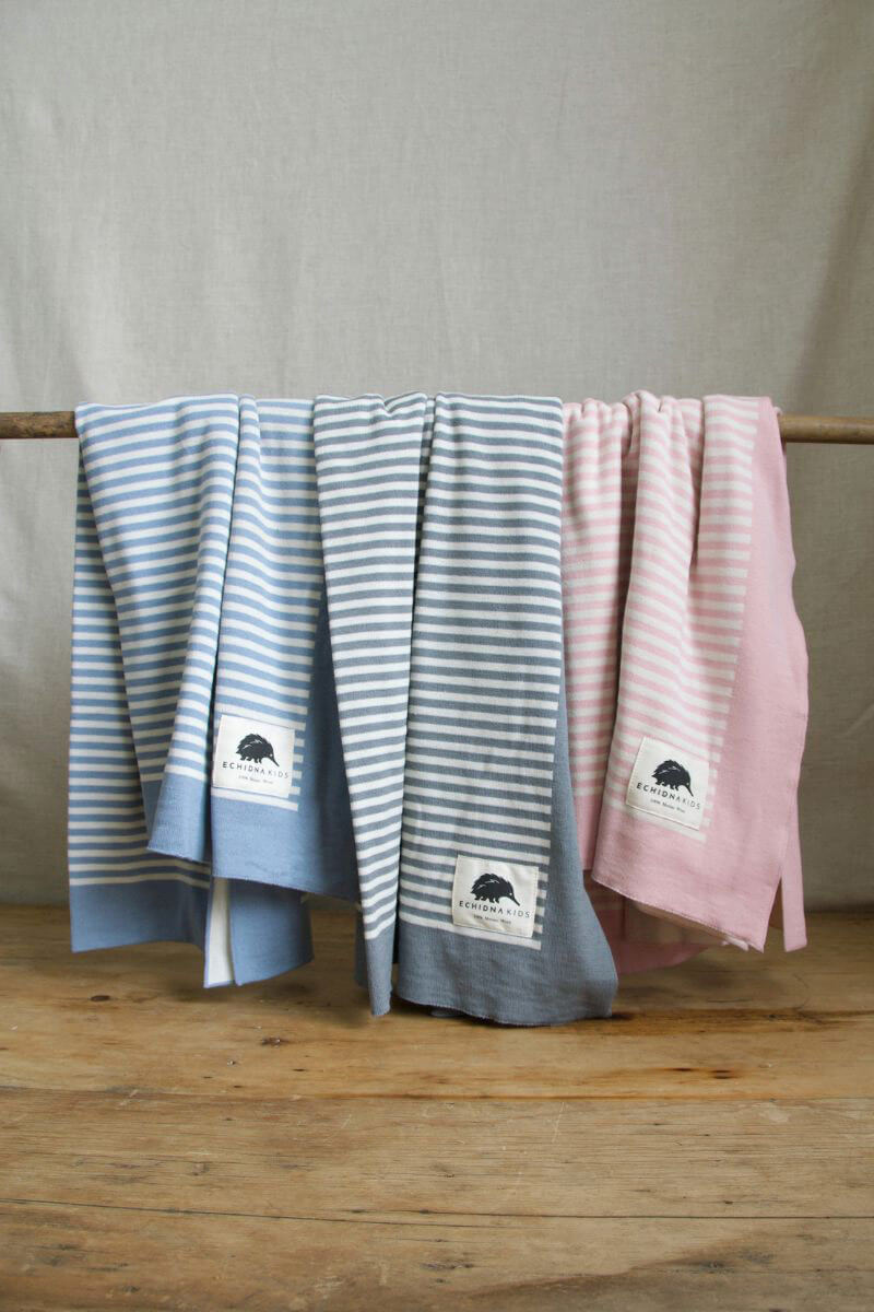 Stripe Blanket (Pink and Natural) - Image 4