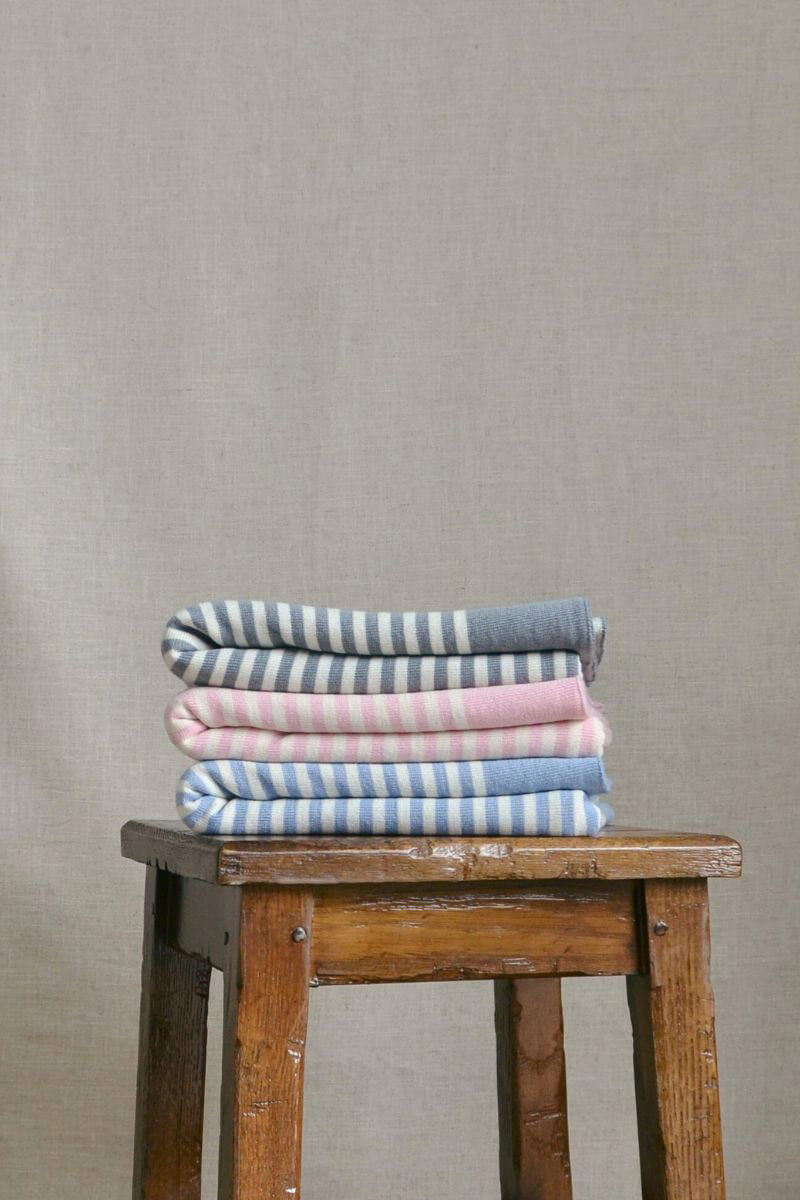 Stripe Blanket (Pink and Natural) - Image 3